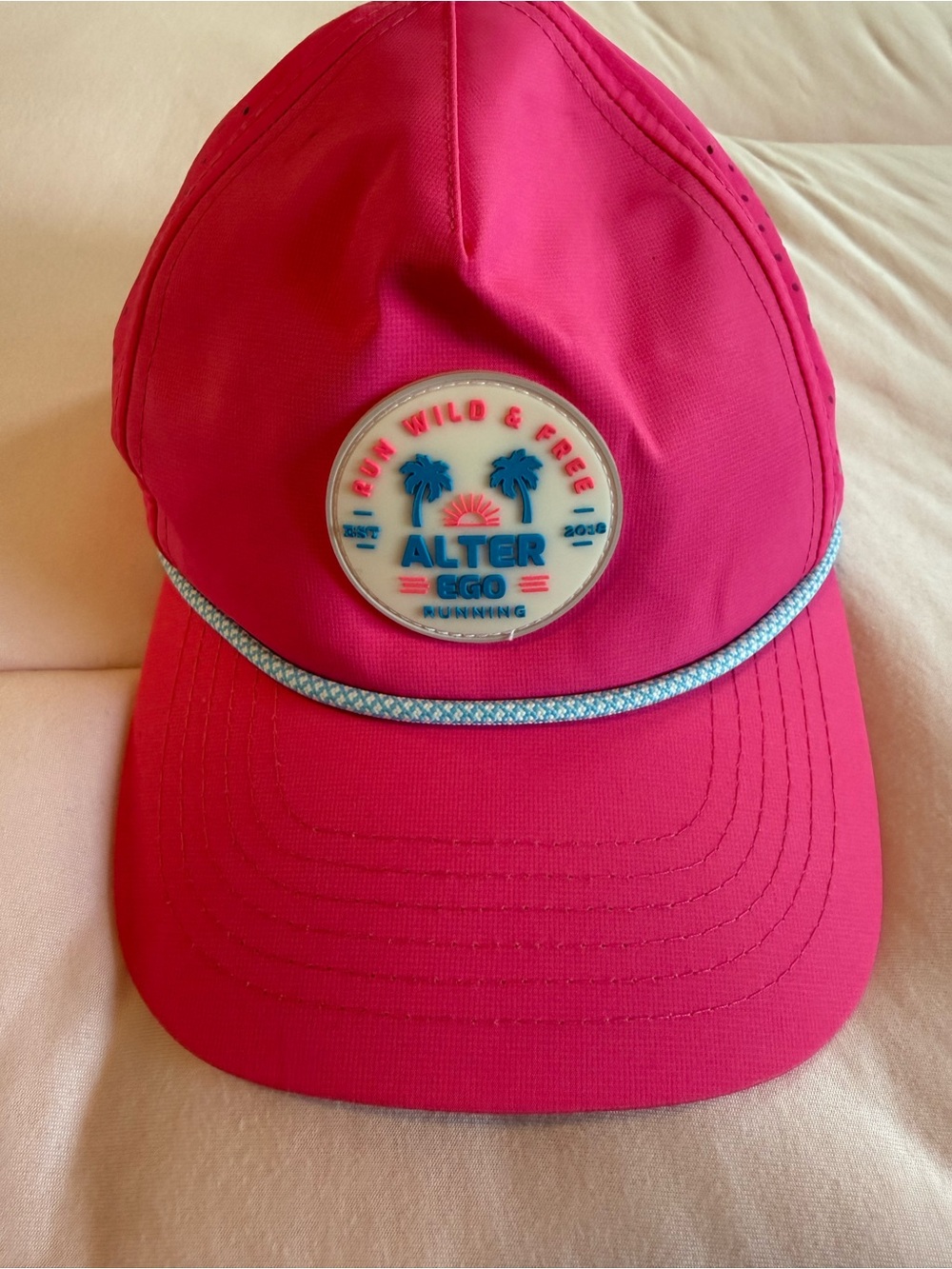 Alter Ego Running Run Wild Free Performance Hat Pink Great Condition